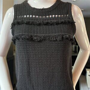 🖤 J. Crew Textured Fringe Sleeveless Top – Size Small 🖤